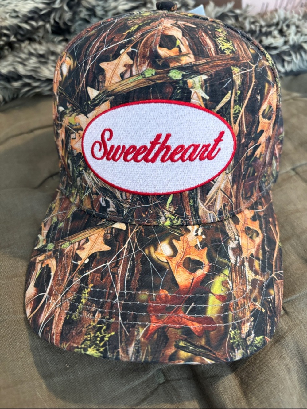 CAMO TRUCKER SWEETHEART HAT🎀💗